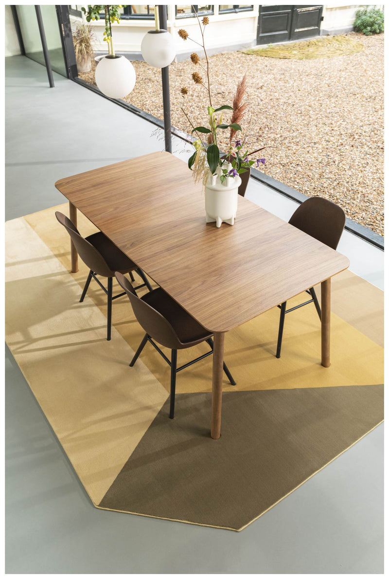 Esstisch GLIMPS von ZUIVER 180 x 90 ausziehbar Walnuss furniert