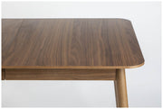 Esstisch GLIMPS von ZUIVER 180 x 90 ausziehbar Walnuss furniert