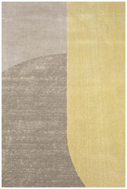 Teppich HILTON Grau Gelb von ZUIVER rund Ø 240 cm