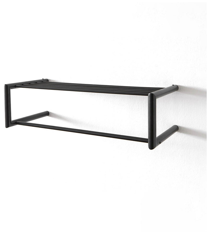Wandgarderobe Smooth Stahlrohr Schwarz pulverbeschichtet von Spinder