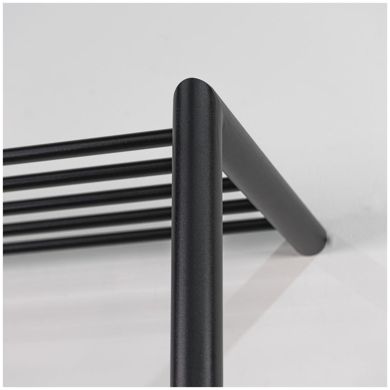 Wandgarderobe Smooth Stahlrohr Schwarz pulverbeschichtet, von Spinder