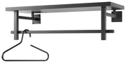 Wandgarderobe SIMPLON Stahlrohr Schwarz pulverbeschichtet von Spinder