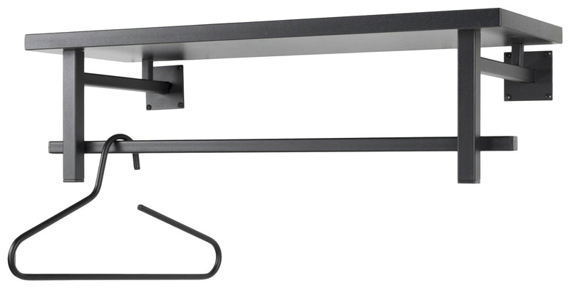 Wandgarderobe SIMPLON Stahlrohr Schwarz pulverbeschichtet von Spinder