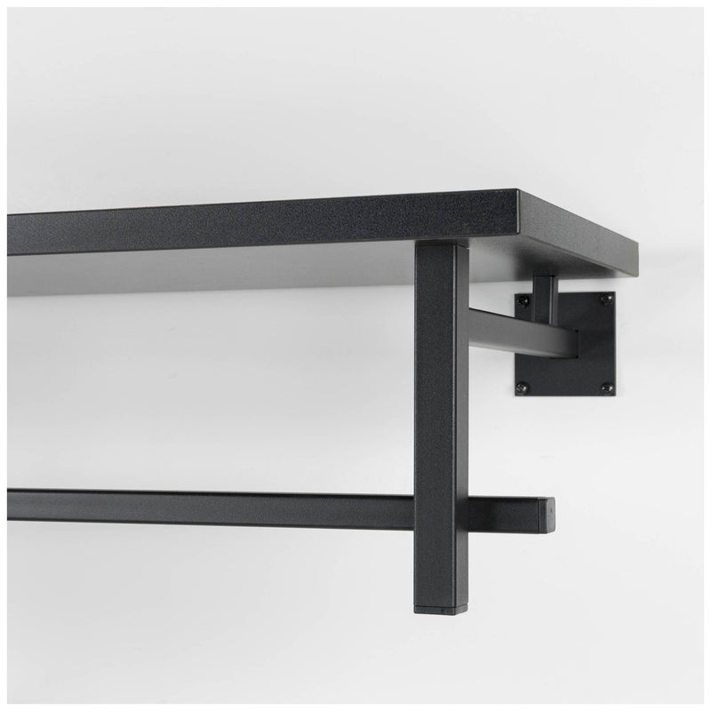 Wandgarderobe SIMPLON Stahlrohr Schwarz pulverbeschichtet von Spinder