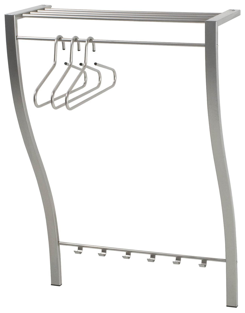 Design Wandgarderobe CARVE 1 Stahlrohr vernickelt von Spinder Design