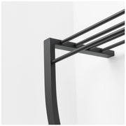 Design Wandgarderobe CARVE 1 Schwarz pulverbeschichtet von Spinder