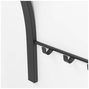 Design Wandgarderobe CARVE 1 Schwarz pulverbeschichtet von Spinder