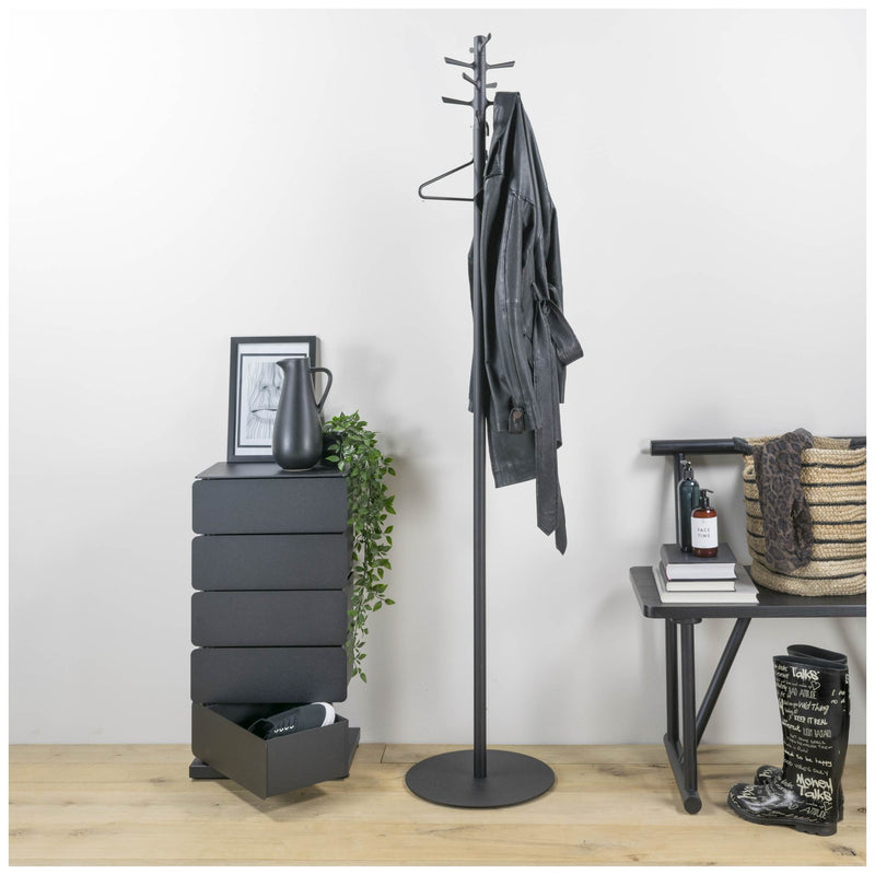 Kleiderständer PULL Schwarz Garderobenständer von Spinder Design