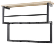 Garderobe Wandgarderobe RIZZOLI XS Schwarz mit Ablage von Spinder