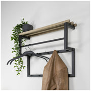 Garderobe Wandgarderobe RIZZOLI XS Schwarz mit Ablage von Spinder