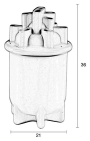 Design Vase BASSIN BIG von ZUIVER Keramik weiß