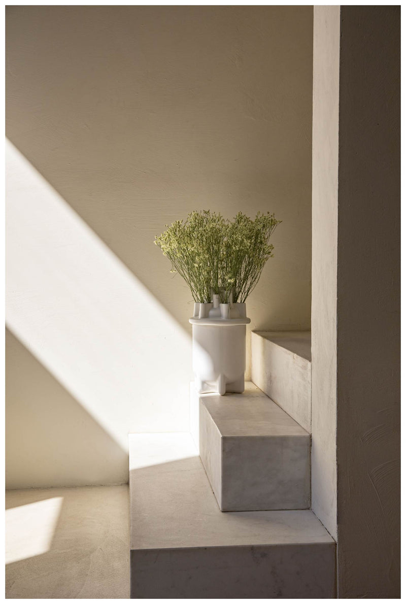 Design Vase BASSIN BIG von ZUIVER Keramik weiß