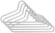 Kleiderbügel Victorie Nickel 5er Set Stahl Nickelfarbig von Spinder