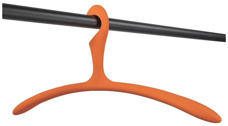 Kleiderbügel ARX Orange 5er Set rutschhemmende Beschichtung von Spinder