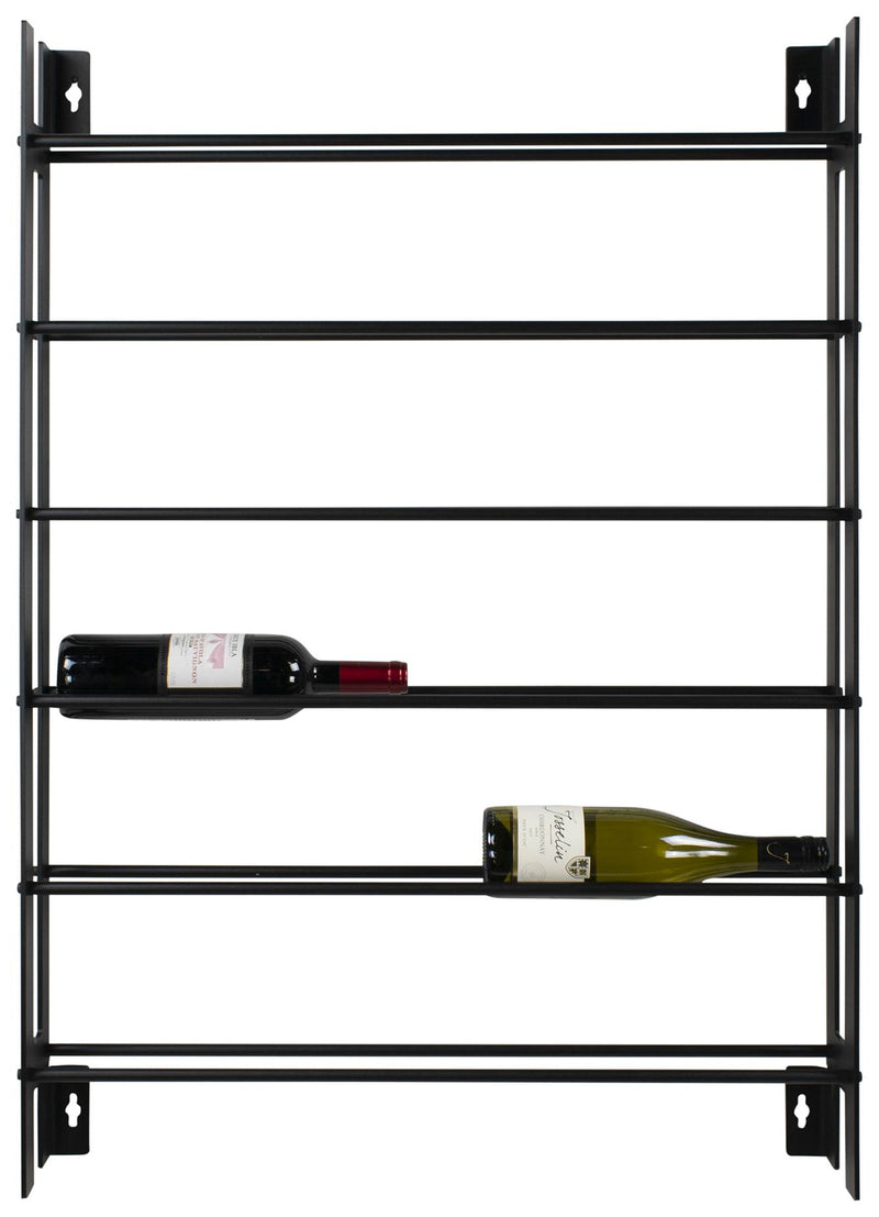 Weinregal VINE 7 Wandregal für Weinflaschen Schwarz von Spinder Design