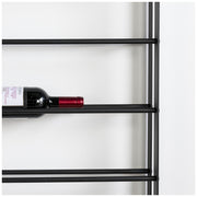 Weinregal VINE 7 Wandregal für Weinflaschen Schwarz von Spinder Design