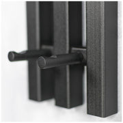 Wandgarderobe SENZA 1 Stahl Schwarz Garderobenhalter Spinder Design