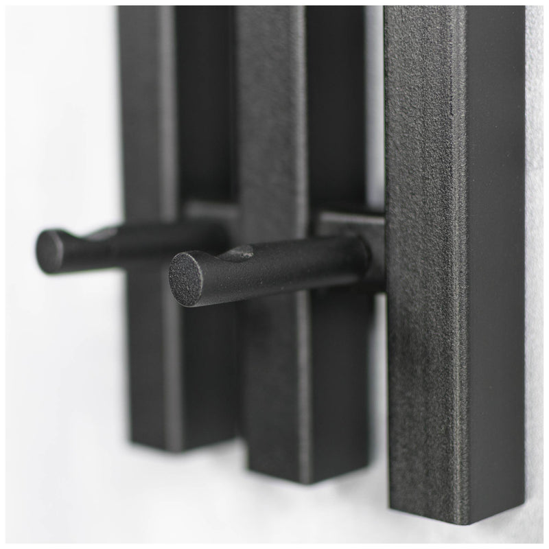 Wandgarderobe SENZA 1 Stahl Schwarz Garderobenhalter Spinder Design