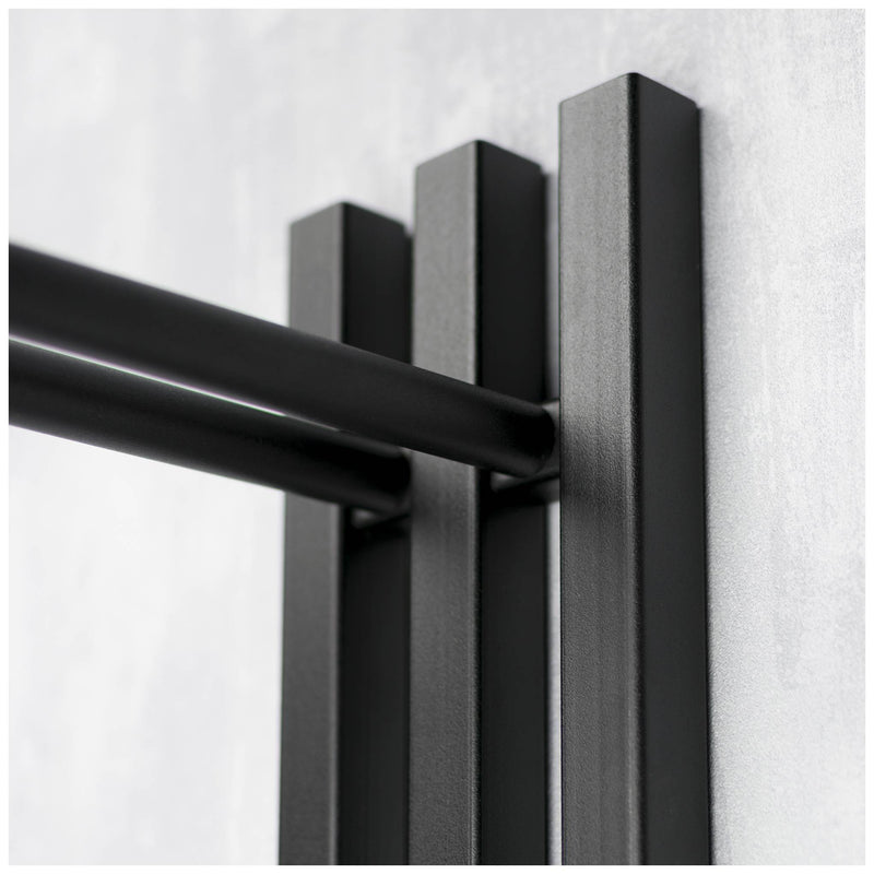 Wandgarderobe SENZA 1 Stahl Schwarz Garderobenhalter Spinder Design
