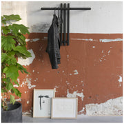 Wandgarderobe SENZA 1 Stahl Schwarz Garderobenhalter Spinder Design