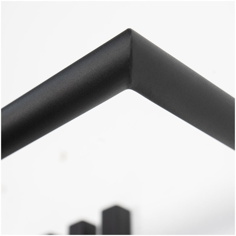 Design Garderobe SENZA 5 Schwarz beschichtet Wandgarderobe von Spinder