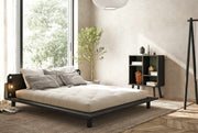 Massivholzbett Futonbett PEEK Bett Gestell Kiefer Schwarz von Karup