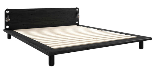 Massivholzbett Futonbett PEEK Bett Gestell Kiefer Schwarz von Karup