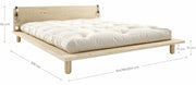 Massivholzbett Futonbett PEEK Bett Gestell Kiefer Schwarz von Karup