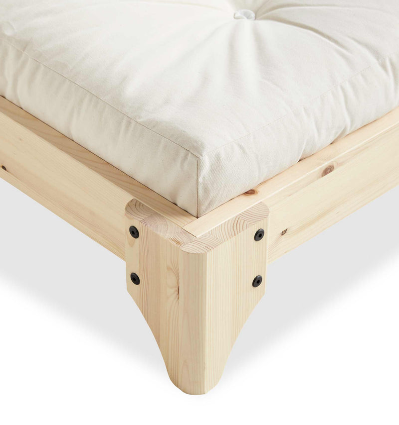 Futonbett Bett ELAN Massivholzbett Gestell Kiefer natur von Karup