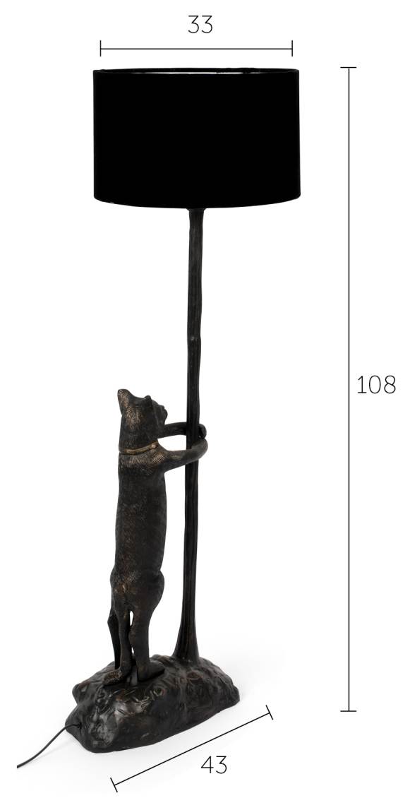 Stehleuchte Katze NO GIRLFRIEND NO PROBLEM von BOLD Monkey