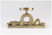 Kerzenständer Schlange KEEP THE SNAKES AWAY BLOCK Gold von BOLD Monkey