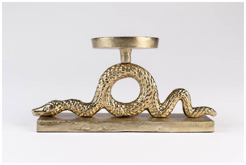 Kerzenständer Schlange KEEP THE SNAKES AWAY BLOCK Gold von BOLD Monkey