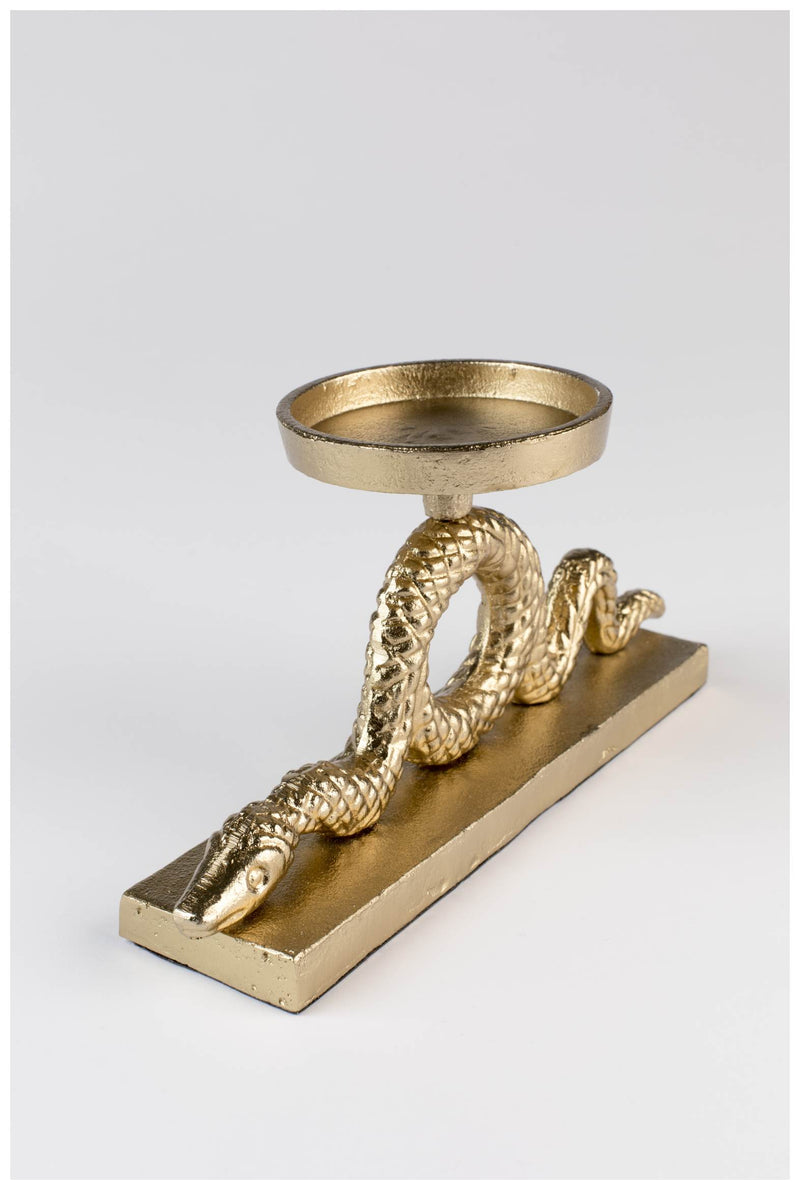 Kerzenständer Schlange KEEP THE SNAKES AWAY BLOCK Gold von BOLD Monkey