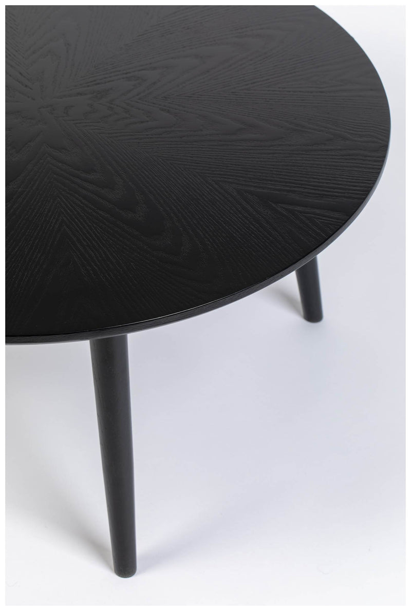 Esstisch FABIO Eiche schwarz Ø 120 cm mit runder Platte