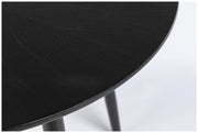 Esstisch FABIO Eiche schwarz Ø 120 cm mit runder Platte