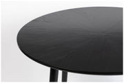 Esstisch FABIO Eiche schwarz Ø 120 cm mit runder Platte