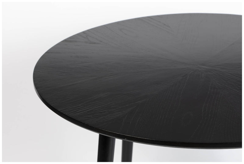 Esstisch FABIO Eiche schwarz Ø 120 cm mit runder Platte