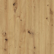 Ausziehtisch Esstisch TABLE ROUND Optik Artisan Eiche Beine schwarz