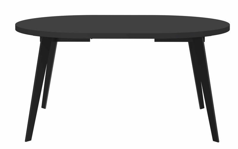 Esstisch Ausziehtisch TABLE ROUND 110 - 155 cm Schwarz matt von Forte