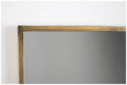 Wandspiegel Spiegel FEYZA HORIZONTAL mit Ablage messingfarbig