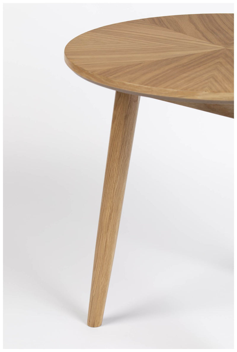 Beistelltisch FABIO1 NATURAL Ø 50 Eiche furniert lackiert