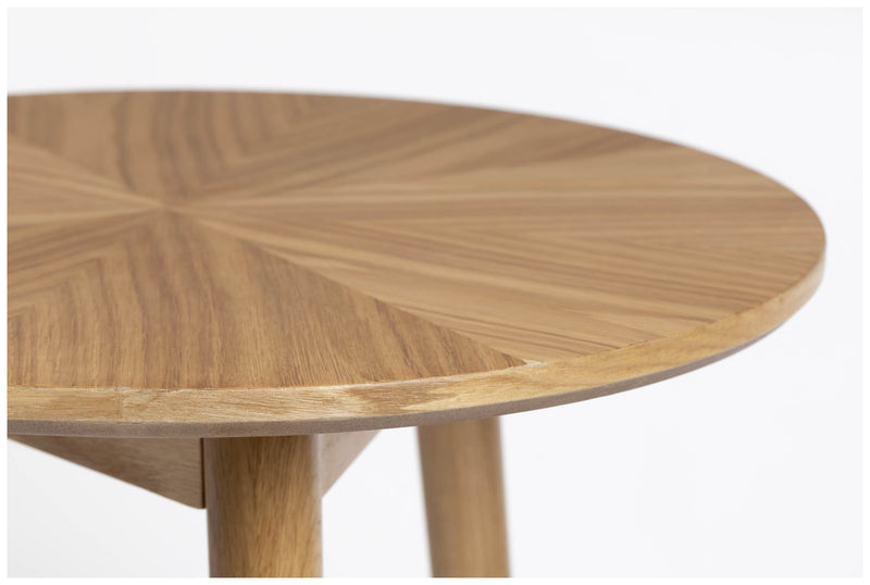 Beistelltisch FABIO1 NATURAL Ø 50 Eiche furniert lackiert