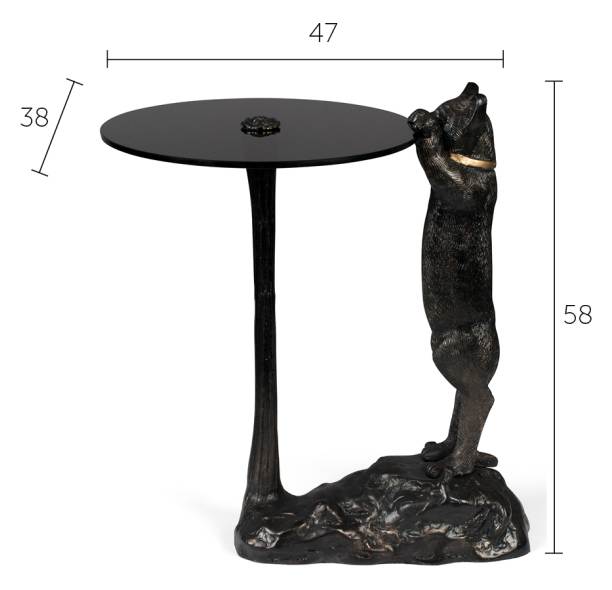 Beistelltisch Katze NO GIRLFRIEND NO PROBLEM von BOLD Monkey