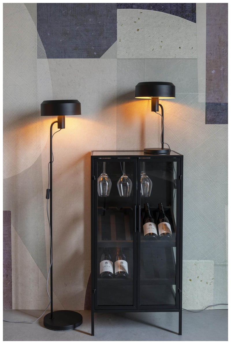Weinschrank Weinregal ROB Vitrine aus Metall im Vintage Style