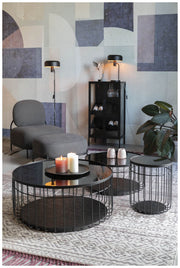 Weinschrank Weinregal ROB Vitrine aus Metall im Vintage Style