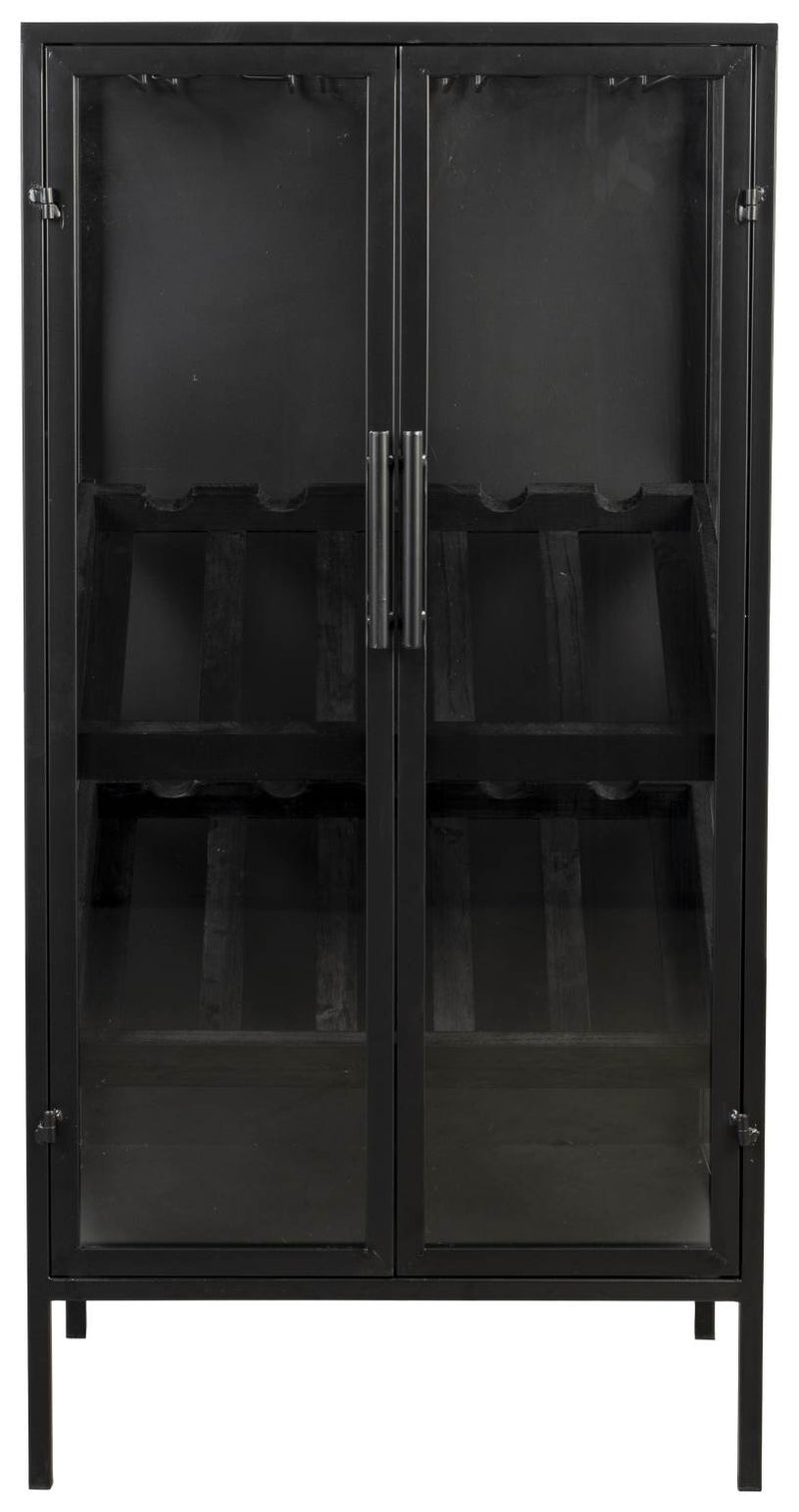 Weinschrank Weinregal ROB Vitrine aus Metall im Vintage Style