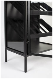 Weinschrank Weinregal ROB Vitrine aus Metall im Vintage Style