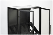 Weinschrank Weinregal ROB Vitrine aus Metall im Vintage Style