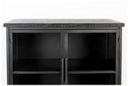 Schwarze Vintage Vitrine Kommode FERRE L