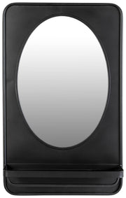 Wandspiegel Spiegel PASCAL M mit Ablage Metall schwarz